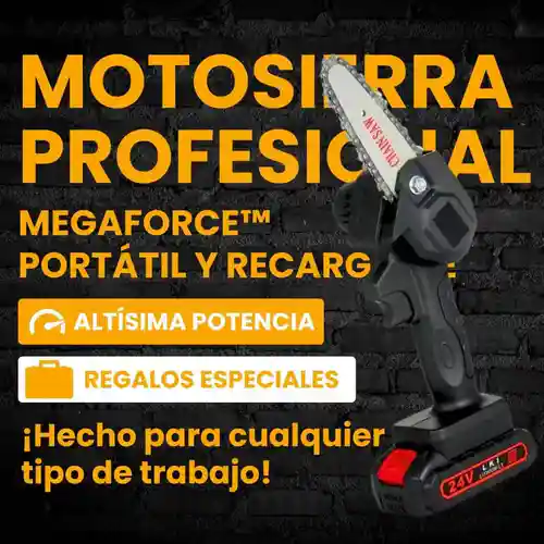 Mini Motosierra Portátil MegaForce™ + 10 Regallos Especiales